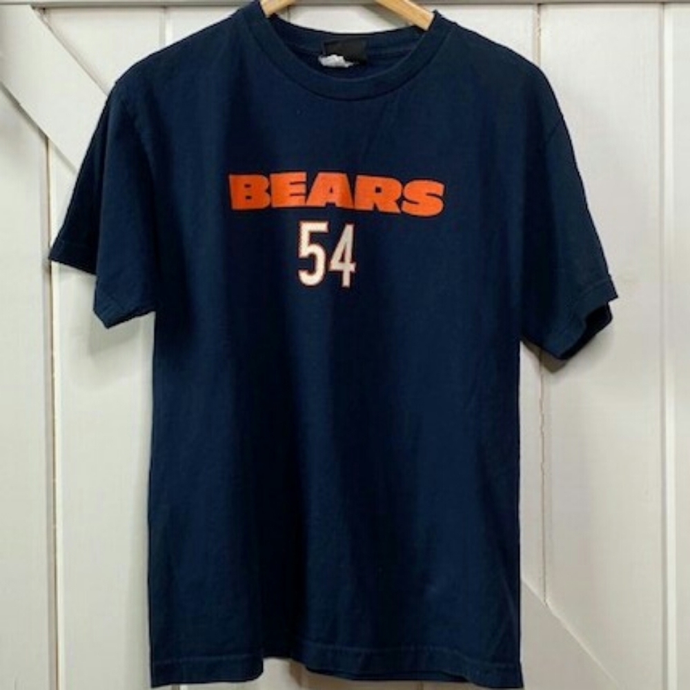 Reebok Chicago Bears Brian Urlacher Short Sleeve Cotton T-Shirt Youth XL - Picture 2 of 6